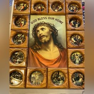 God Bless Our Home Jesus Christ Artwork imported from Jerusalem
